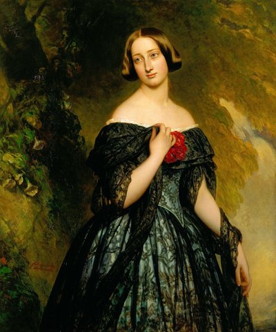 Alexandrina Duchess of Saxe-Coburg by Franz Xaver Winterhalter